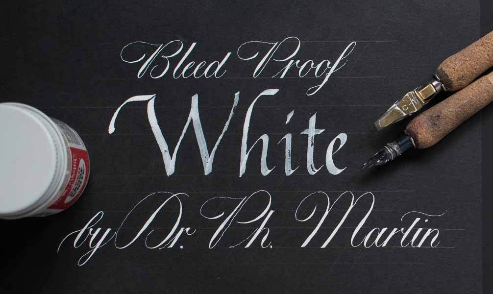 Dr. White Ink Ph.D. Martin's Bleed Proof White