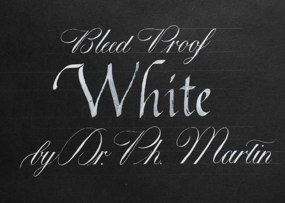 Dr. White Ink Ph.D. Martin's Bleed Proof White